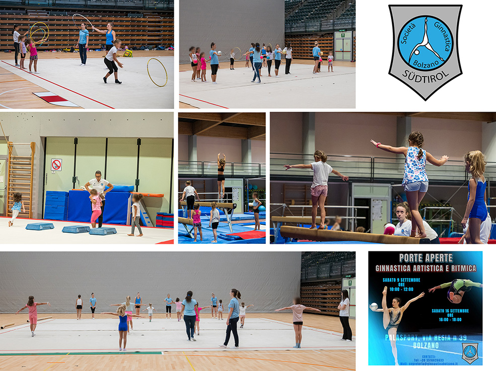 Porte aperte società ginnastica Bolzano Ginnastica artistica e ritmica